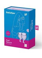 Набор фиолетовых менструальных чаш Feel Secure Menstrual Cup