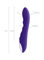 Фиолетовый нереалистичный вибратор SYRIN (21 см)