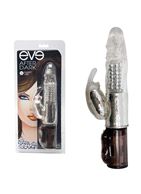 Прозрачный компьютерный вибратор Eve After Dark 7x Rabbit Vibe - 22 см.