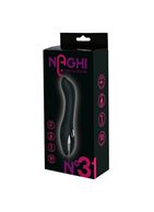 Черный вибратор реалистик NAGHI NO.31 (15 см)