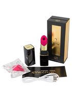 Бесконтактный стимулятор клитора в форме помады Womanizer W-260 2GO в чёрном корпусе