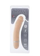 Телесный силиконовый вибратор-реалистик PURRFECT SILICONE VIBRATOR 6" FLESH (15 см)