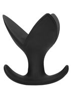 Черная анальная пробка эспандер No72 The 3-Way Butt Plug (8,5 см)