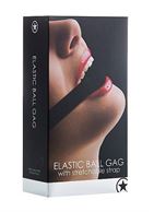 Черный кляп Elastic Ball