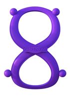 Фиолетовое эрекционное кольцо на пенис и мошонку Infinity Ring