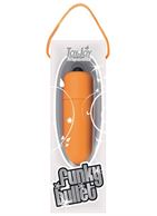 Орнажевая вибропуля Funky Bullet - 5,5 см.