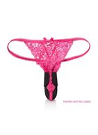 Чёрный вибростимулятор для ношения в трусиках Lock-N-Play Remote Panty Teaser