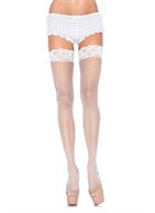 Сетчатые чулки с кружевом Fishnet Stockings
