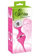 Розовые вагинальные шарики Smile с вибрацией