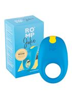 Синее эрекционное кольцо с вибрацией Romp Juke