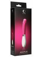 Розовый вибратор Asopus для точки G (21 см)
