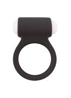 Чёрное эрекционное виброкольцо LIT-UP SILICONE STIMU RING 3 BLACK