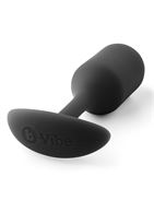 Чёрная анальная пробка для ношения B-vibe - Snug Plug 2 (11,4 см)