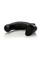 Чёрный силиконовый массажер простаты P-Rock Prostate Massager (10 см)