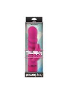 Вибромассажер с клиторальным стимулятором Thumper Power Vibe - 18,8 см.