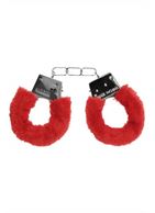 Пушистые красные наручники Begginer's Furry Handcuffs