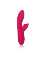 Красный вибромассажер с лепестком для стимуляции клитора Silhouette S19