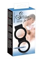 Виброкольцо для пениса и мошонки Smile