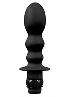 Чёрная насадка для душа HYDROBLAST 4INCH BUTTPLUG SHAPE DOUCHE для анальной стимуляции