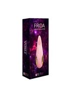 Розовый вибростимулятор Frida с ротацией кончика - 18 см.