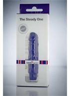 Синий вибратор The Steady One - 18,5 см.