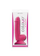 Розовый фаллоимитатор Colours 6 Softies (17,8 см)