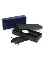 Синий перезаряжаемый вибратор Liv 2 Blue - 17,4 см.