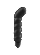 Анальный вибростимулятор Ribbed P-spot Vibe с загнутым концом (10,1 см)