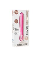 Ярко-розовый вибратор Sensuelle Bentlii (14 см)