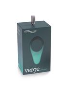 Чёрное эрекционное виброкольцо We-vibe Verge