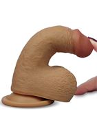 Кофейный вибратор Nature Cock Gabe 6 с голосовым приёмником (15 см)