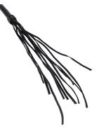Чёрная кожаная плетка Cat O Nine Tails (63,5 см)