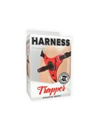 Красно-чёрные трусики с плугом HARNESS Trapper