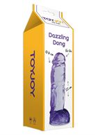 Фиолетовый фаллоимитатор Dazzling Dong (21,5 см)