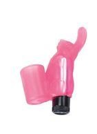 Розовый вибростимулятор на палец Rabbit Finger Sleeve 