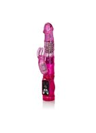 Розовый вибромассажер Petite Jack Rabbit (24 см)