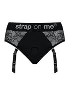 Черные трусики для насадок Diva Lingerie Harness - размер M