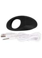 Чёрное эрекционное виброкольцо Lust Vibrating Cock Ring