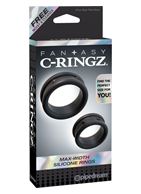 Набор из двух эрекционных колец Max-Width Silicone Rings