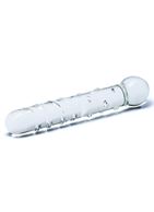 Стеклянная прозрачная палочка-фаллос Callisto Clear Glass Dildo (18 см)