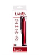 Красный вибратор METALLIX - FIGURADO BULBED VIBRATOR (11,5 см)