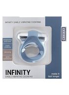 Синее виброкольцо Infinity Single Vibrating Cockring