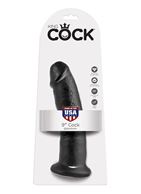 Чёрный фаллоимитатор 9" King Cock (22,9 см)