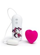 Розовый клиторальный вибростимулятор-сердечко SILICONE PINK HEART CLITORAL VIBRATOR