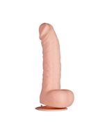 Телесный фаллоимитатор PURRFECT SILICONE DELUXE DONG 8.5INCH - 21 см.