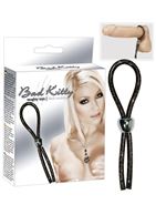 Чёрное эрекционное лассо Bad Kitty Ring