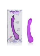 Фиолетовый вибромассажер Impress Scoop - 12 см.