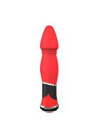 Красный анальный вибратор BOOTYFUL CONED VIBE (11 см)