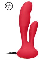 Красный вибратор G-Spot and Clitoral Vibrator Flair (17,5 см)