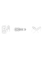 Фиолетовый вибратор для пар Crescendo (21 см)